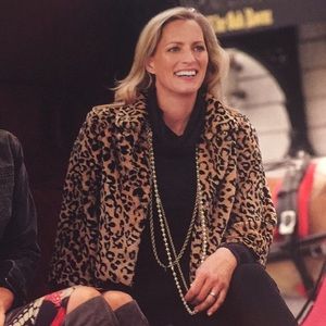 CAbi cropped cheetah print shrug